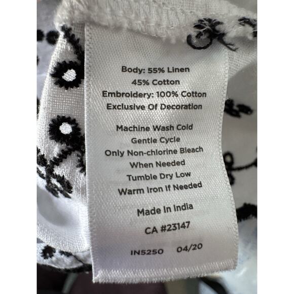 6 for $20 Talbots Petite sleeveless embroidered top in size SP - Picture 6 of 6